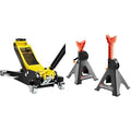 3 Ton Low Profile Aluminum and Steel Floor Jack + Jack Stands T6425
