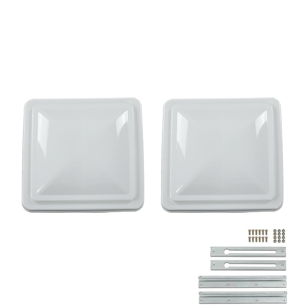 14" x 14" White Roof Vent Cover 2Pc P831897