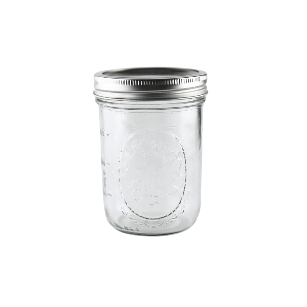 16oz Wide Mouth Glass Mason Jars with Lids & Bands, Set of 12 B11867
