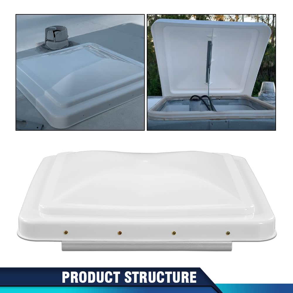 14" x 14" White Roof Vent Cover 2Pc P831897