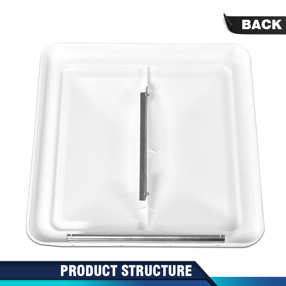 14" x 14" White Roof Vent Cover 2Pc P831897