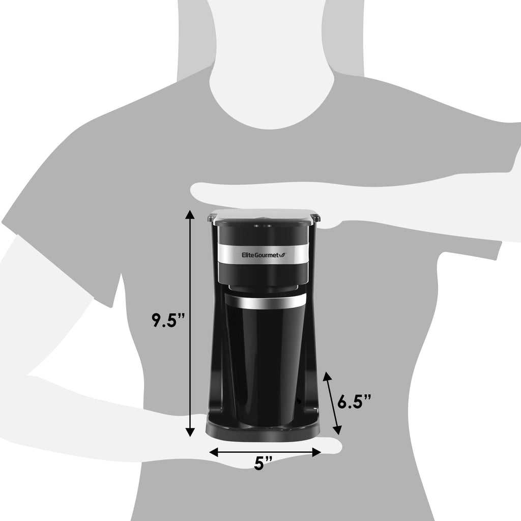 Black Single-Serve Compact Coffee Maker K617