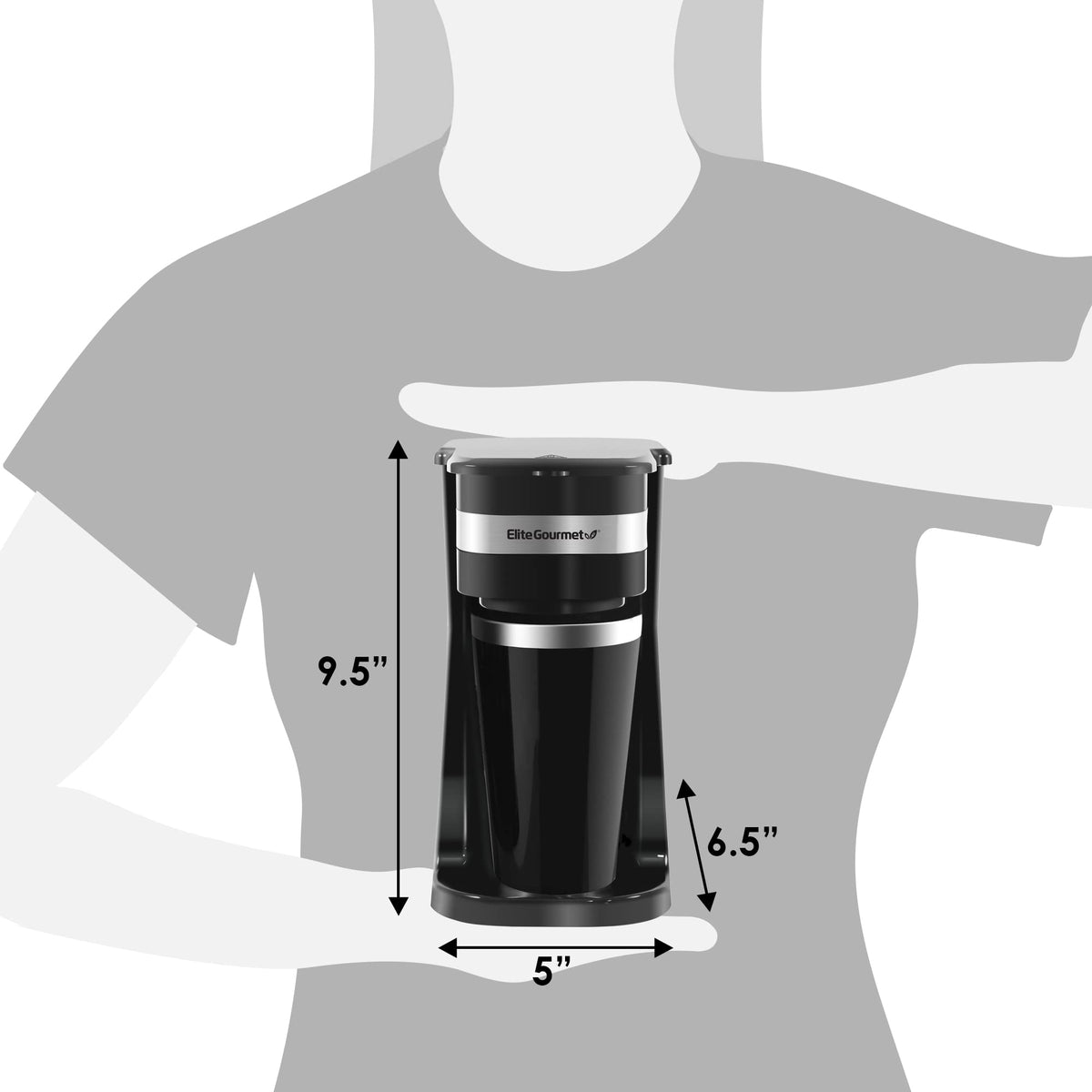 Black Single-Serve Compact Coffee Maker K617