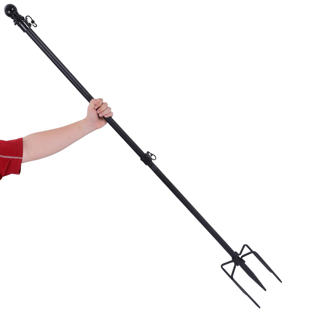 Stainless Steel Flag Pole Holder with 5 Prongs F517