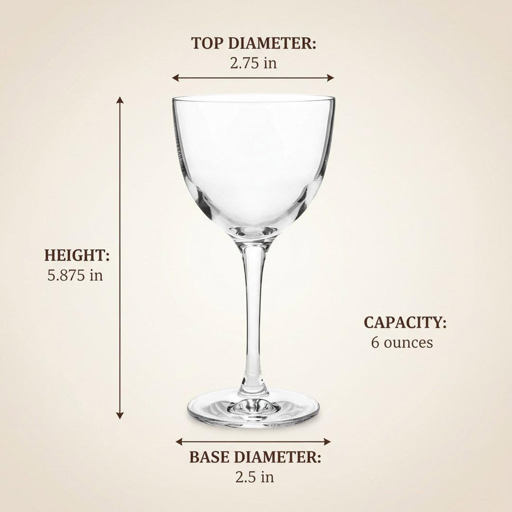 Crystal Coupette-Style Glass 2-Piece Set U11798