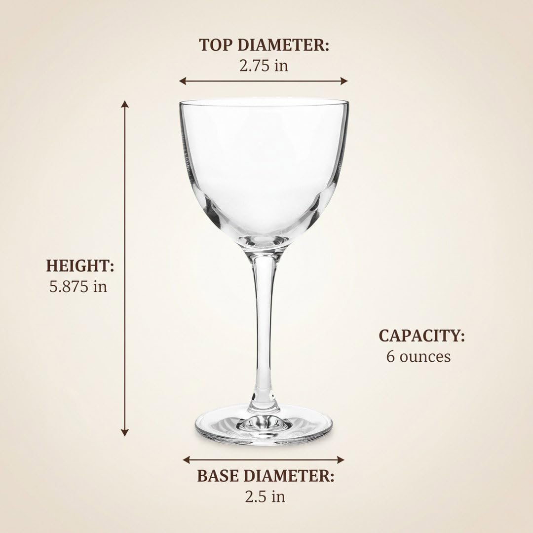 Crystal Coupette-Style Glass 2-Piece Set U11798