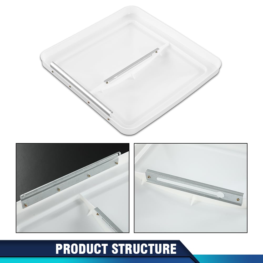 14" x 14" White Roof Vent Cover 2Pc P831897