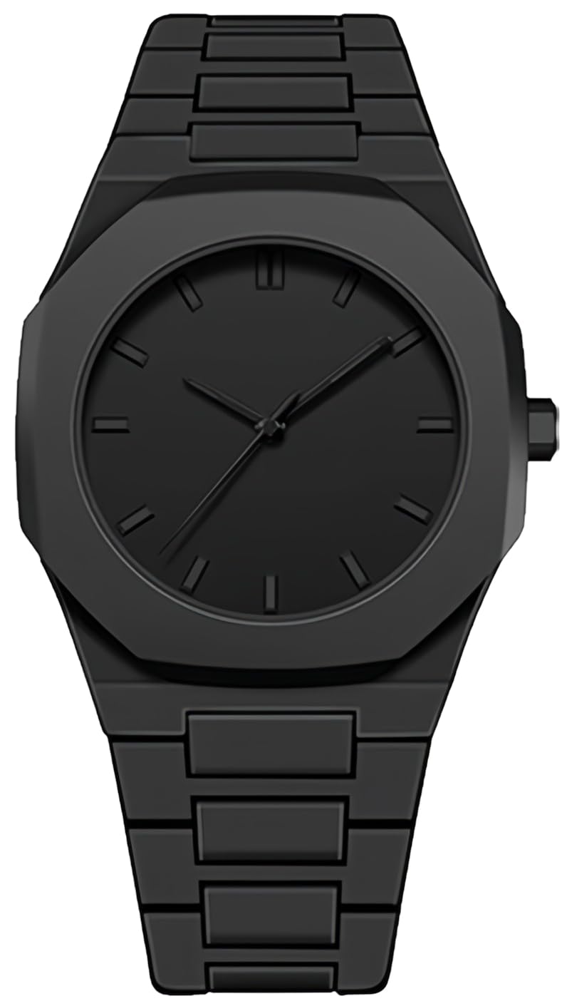 Black Arabic Numeral Quartz Watch H2671