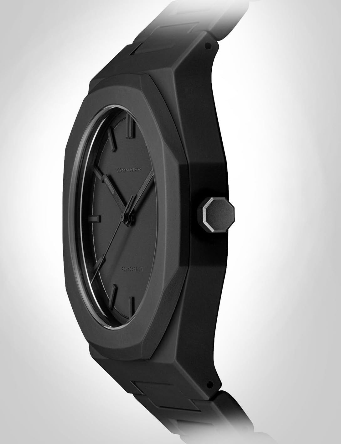Black Arabic Numeral Quartz Watch H2671