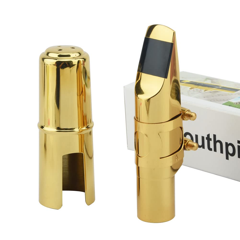 Alto Saxophone Mouthpiece with Cap and Ligature Gold 5C A2992