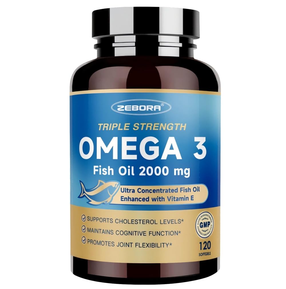 Omega-3 Fish Oil 2000mg 120 Softgels Q1400