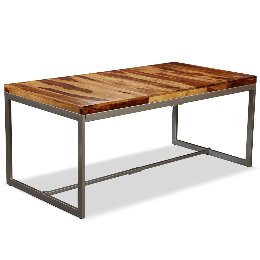 Wood Rectangular Dining Table Q742734