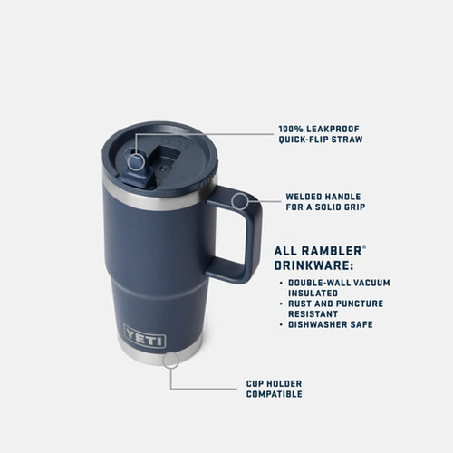 20 oz Stainless Steel Vacuum Insulated Travel Mug U85436