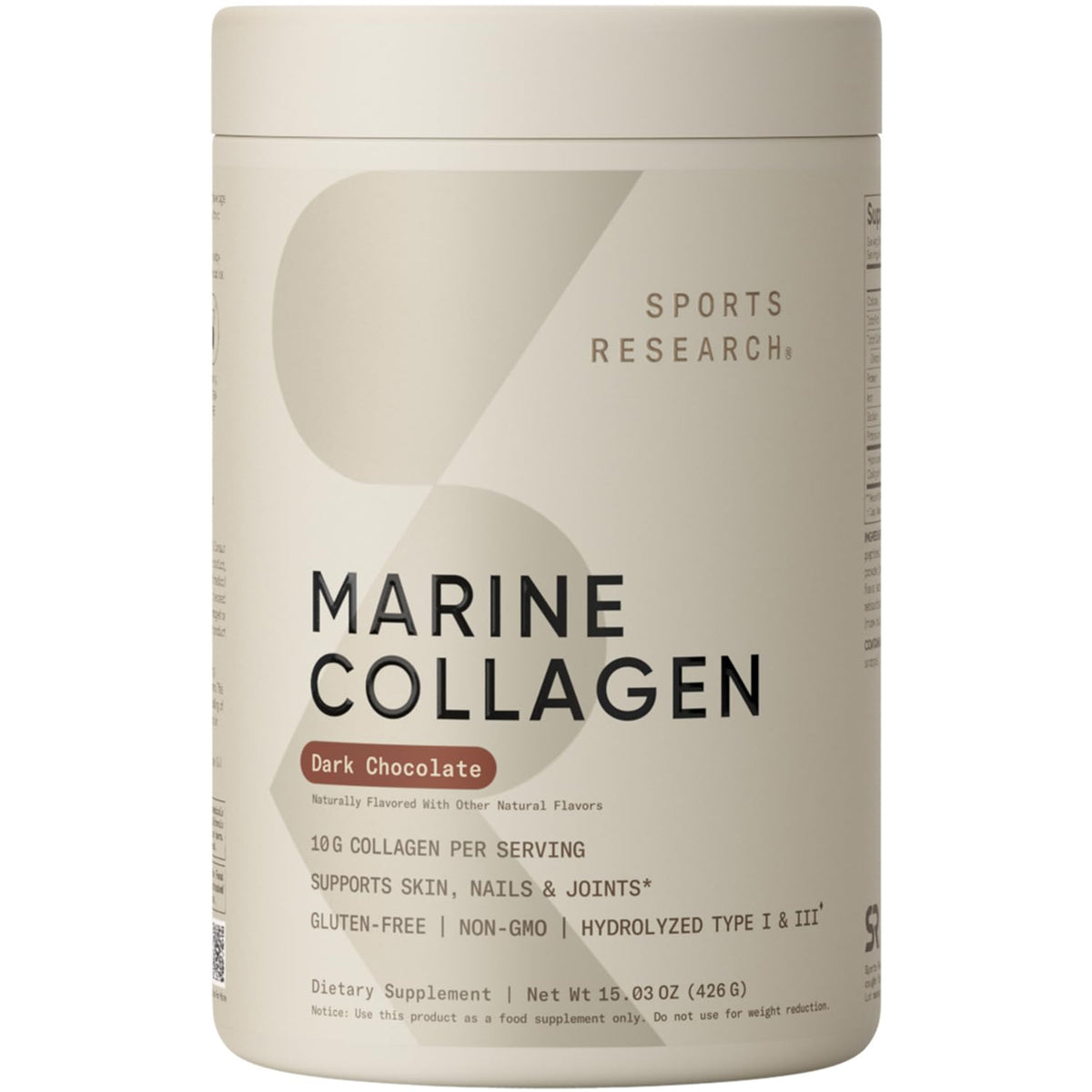 Marine Collagen Peptides Dark Chocolate 15oz U4498