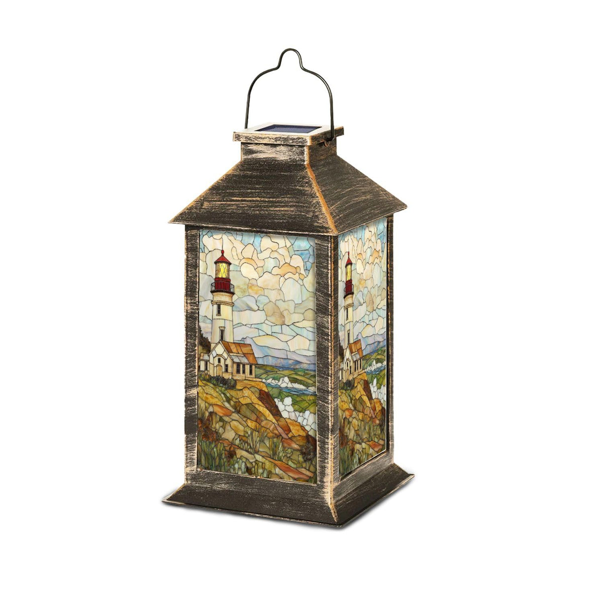 Solar Powered Outdoor Waterproof Hanging Lantern 1 Pack E64025