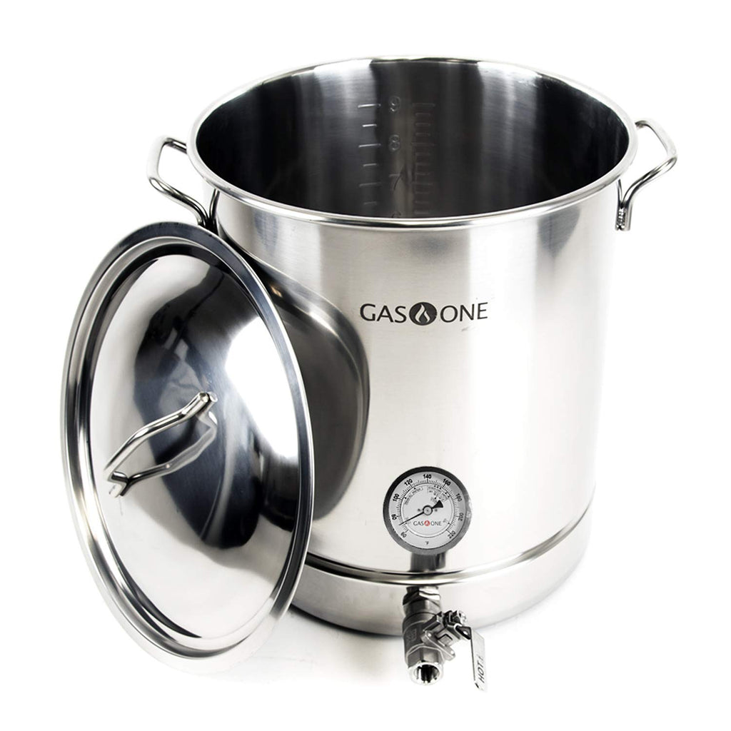 10 Gallon Stainless Steel Brew Kettle Pot 4 PC Set I8301