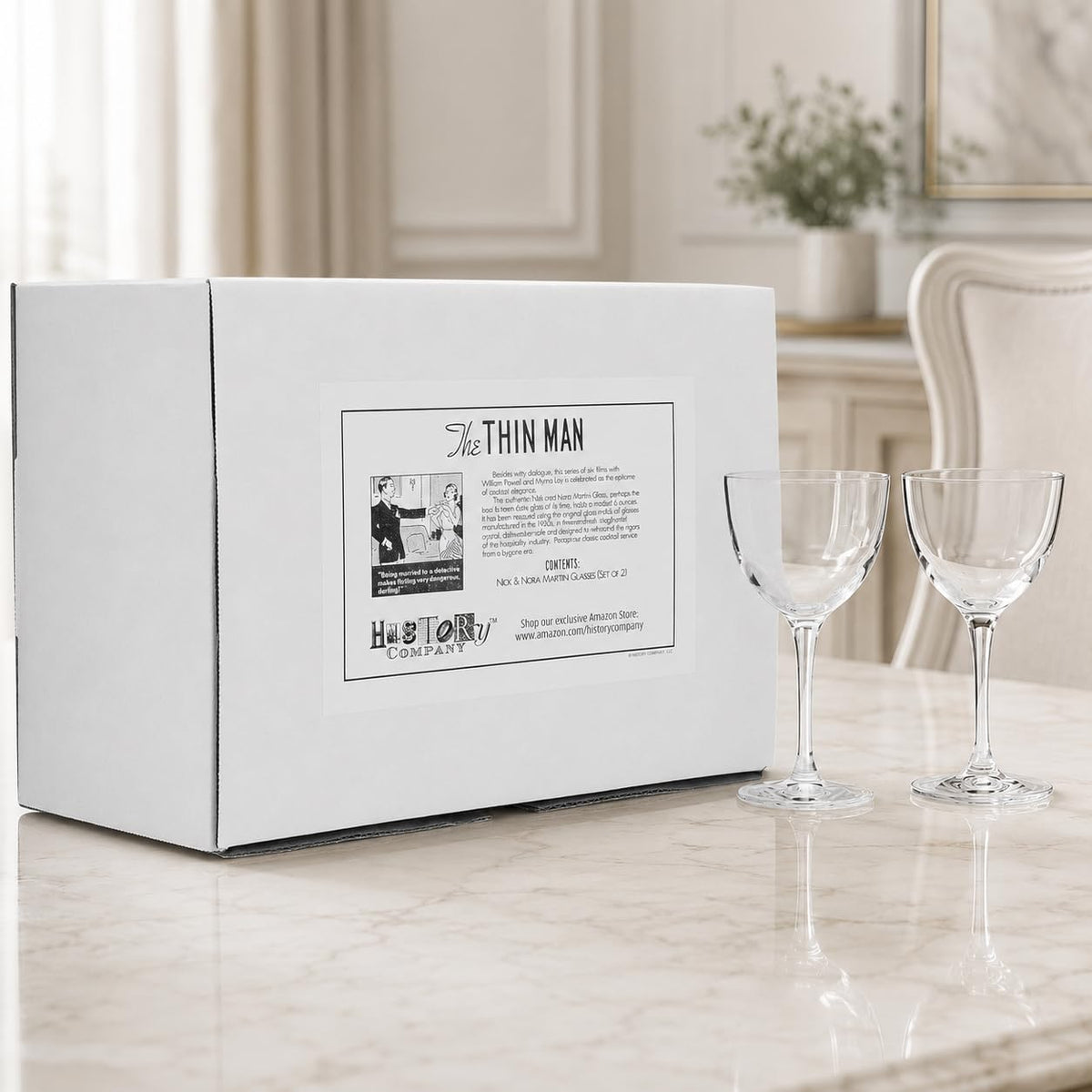 Crystal Coupette-Style Glass 2-Piece Set U11798