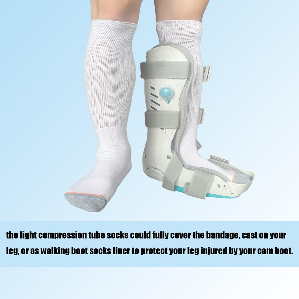 White Walking Boot Socks B507440
