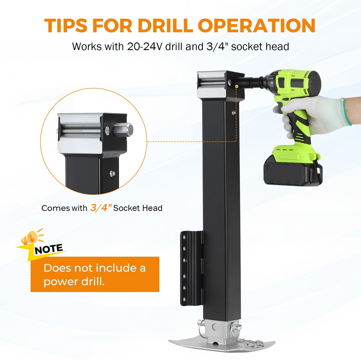 8000lbs Trailer Jack S32020