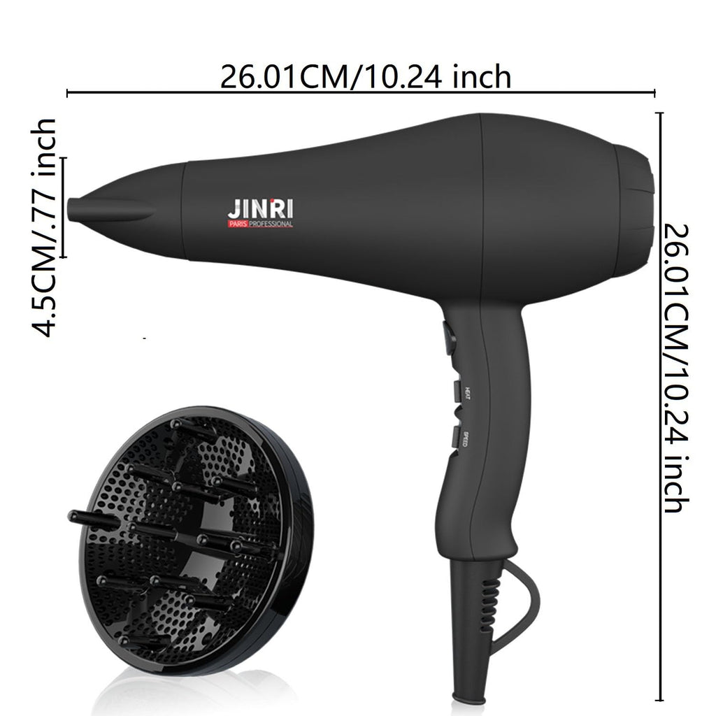 1875W Ionic Hair Dryer with Diffuser and Concentrator H700
