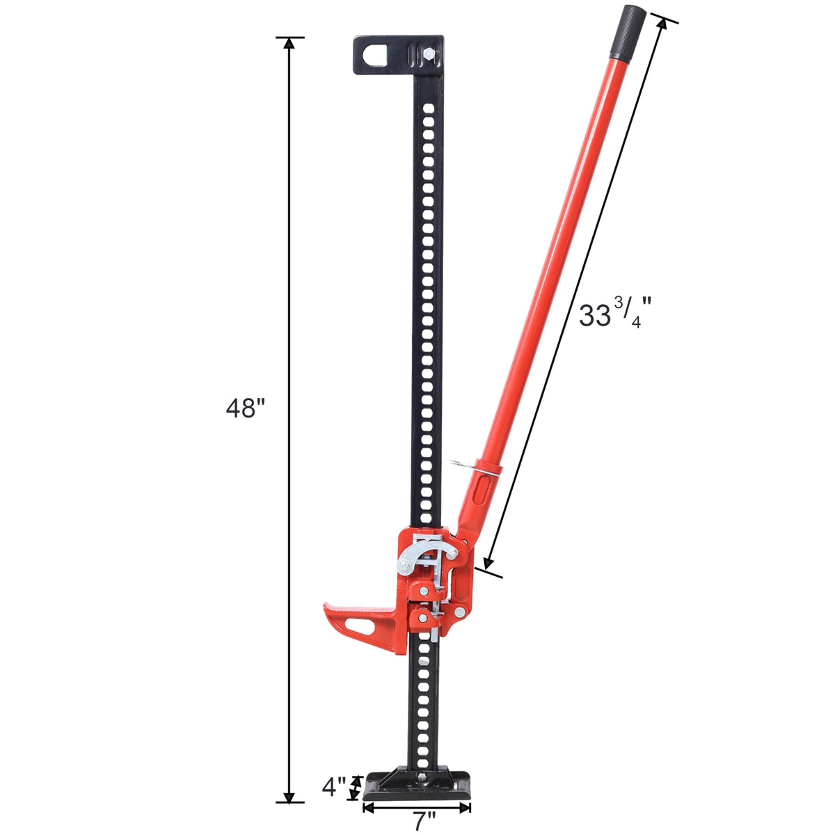 48" 7000 lbs Capacity Ratcheting Utility Farm Jack E8132