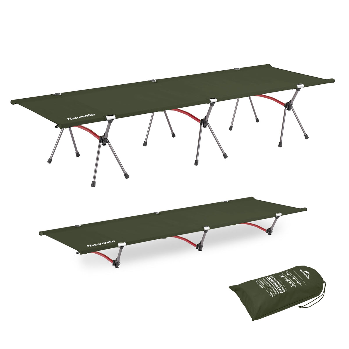 Height Adjustable Ultralight Folding Camping Cot F338