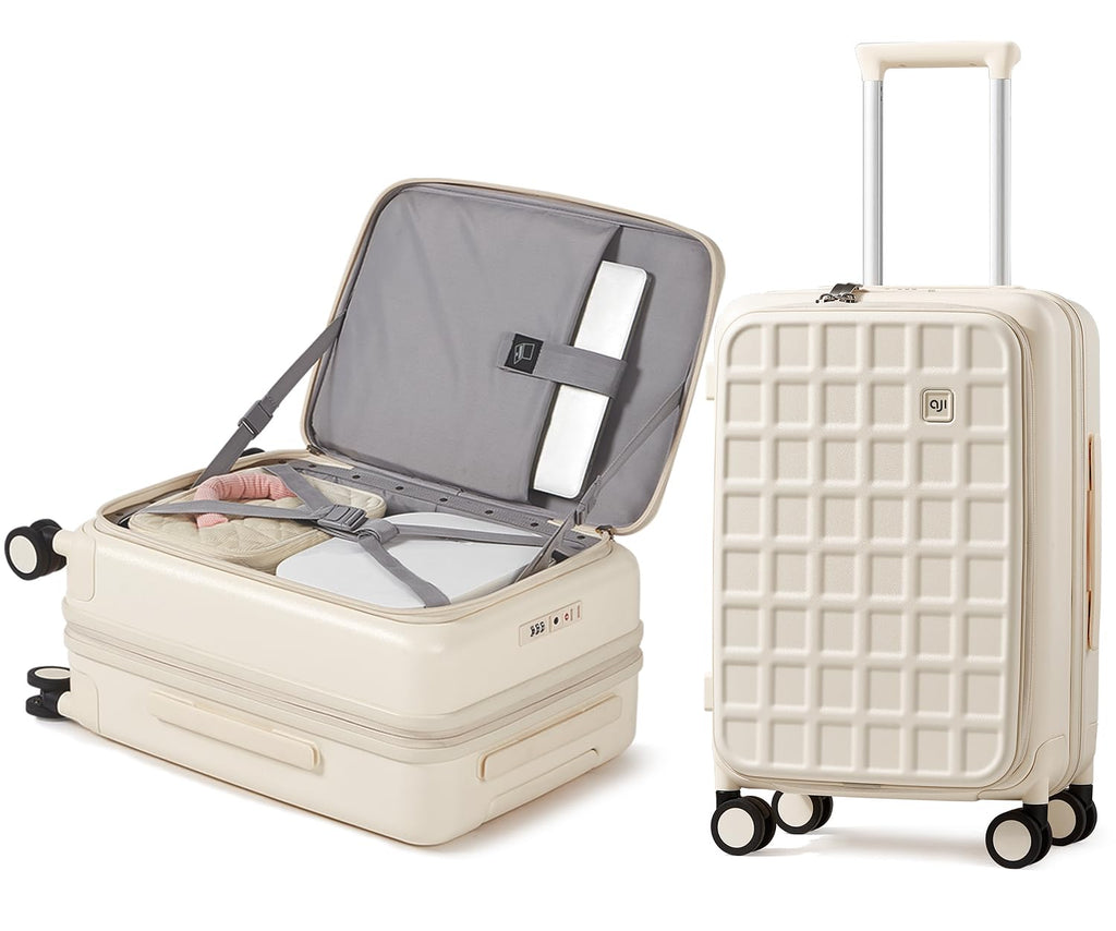 20 Inch Lightweight Hardside Carry On Luggage with Spinner Wheels D1456