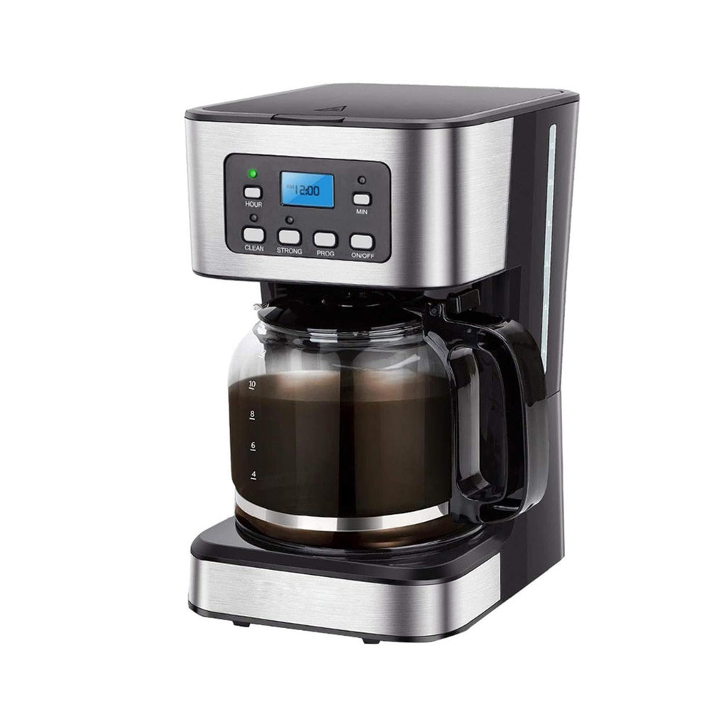 12 Cup Programmable Drip Coffee Maker with Glass Carafe N98630
