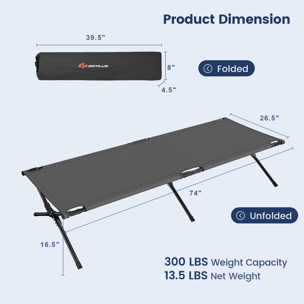 Folding Camping Cot with Carrying Bag E647652