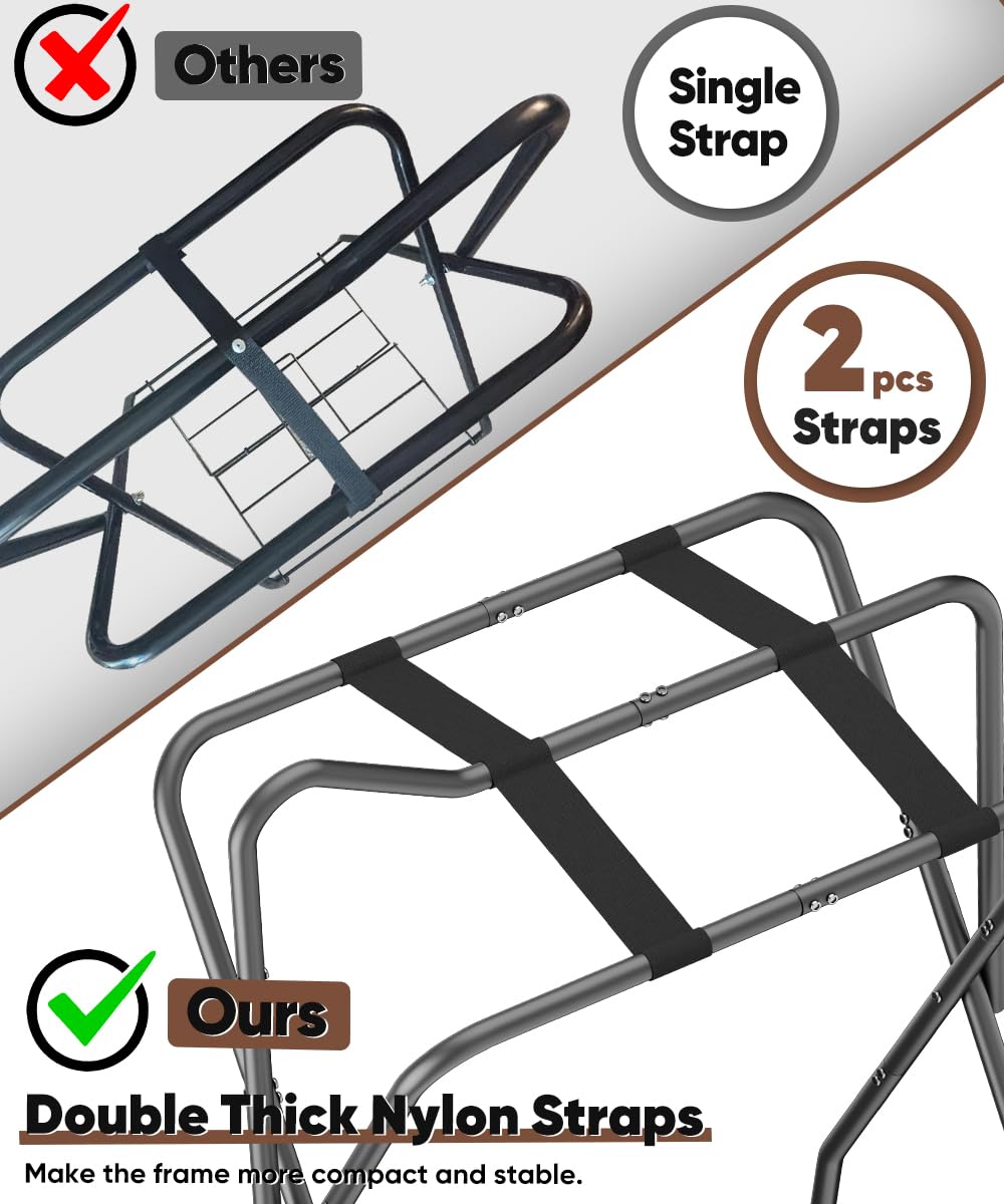 Foldable Saddle Rack with Storage P43761