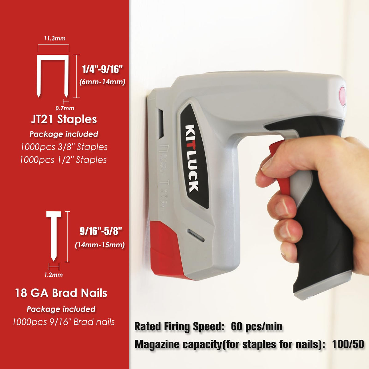 4V Cordless Electric Staple Gun R765