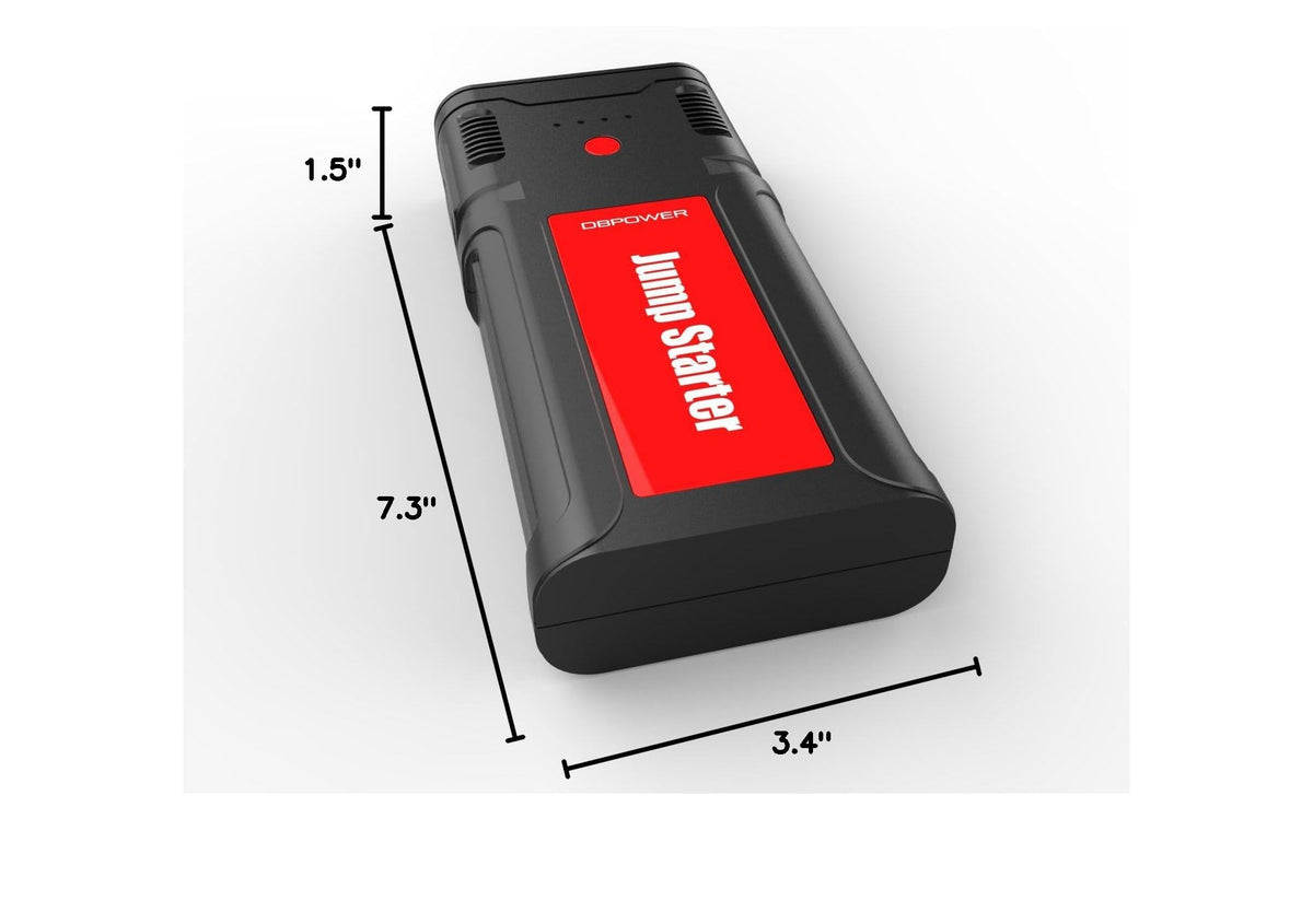 Portable 12V Car Jump Starter with Smart Clamp Cables I282404