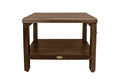 24" Teak Shower Bench with Shelf I1563
