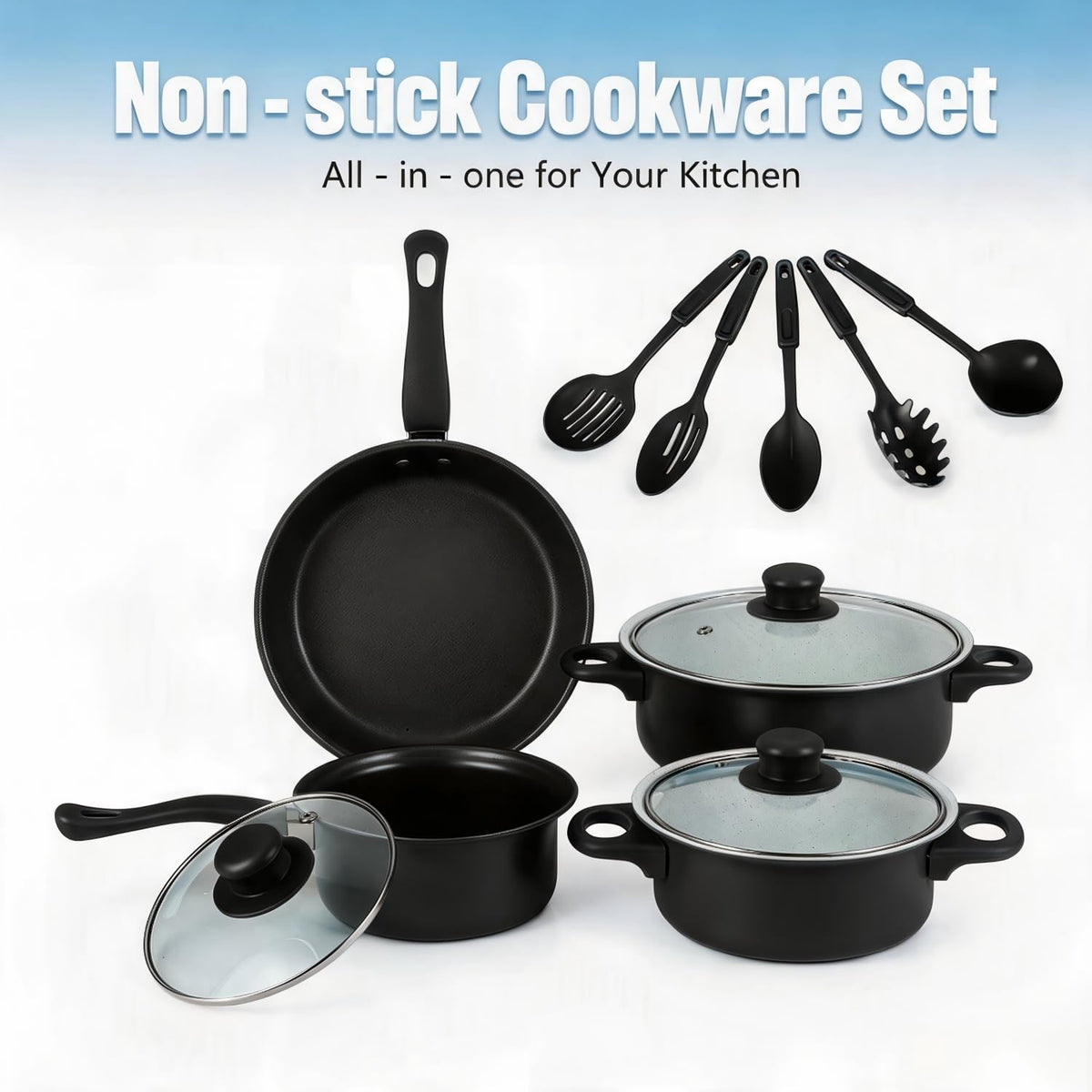 12 Piece Non Stick Cookware Set Q3447
