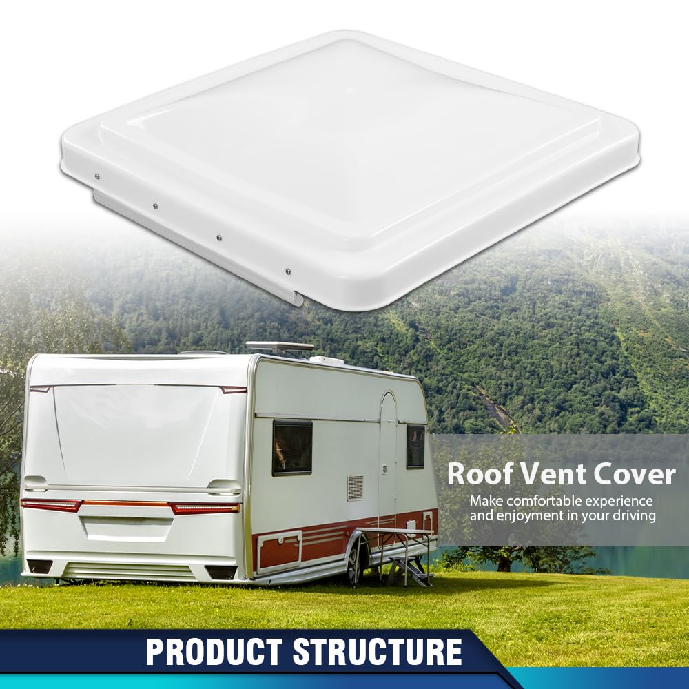14" x 14" White Roof Vent Cover 2Pc P831897