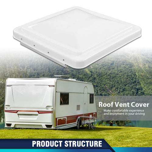14" x 14" White Roof Vent Cover 2Pc P831897