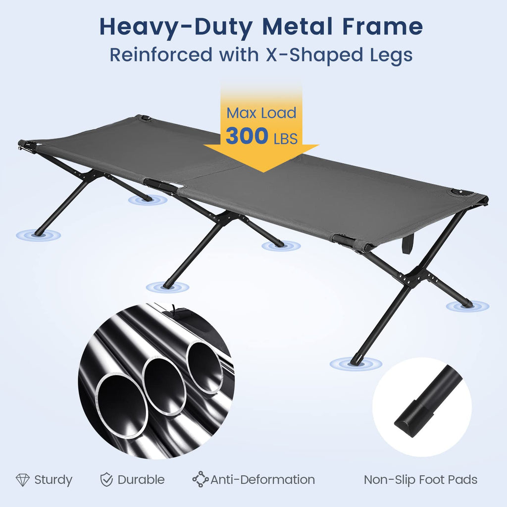 Folding Camping Cot with Carrying Bag E647652