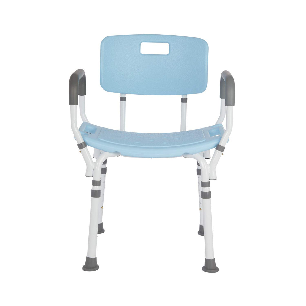 Blue Shower Chair with Back and Padded Arms G221187