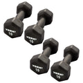 Neoprene Hexagon Dumbbells with Cast Ergo Handle, 10lb Pack of 4 G94956