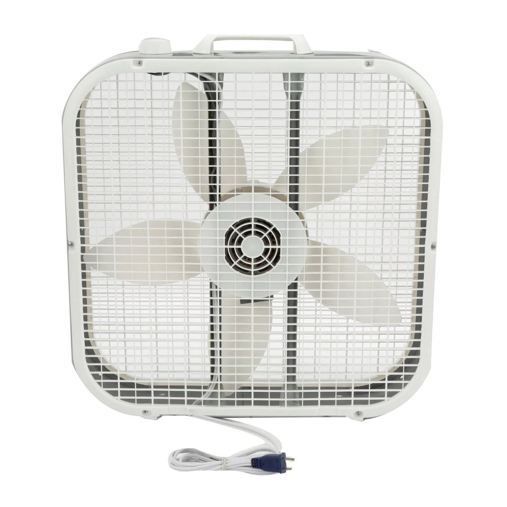 20" White Box Fan with 3 Speeds D6782