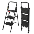 3 Step Folding Ladder with Anti-Slip Pedal U76766