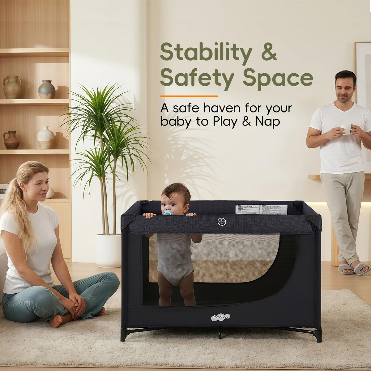 Portable Black Baby Playard G248761