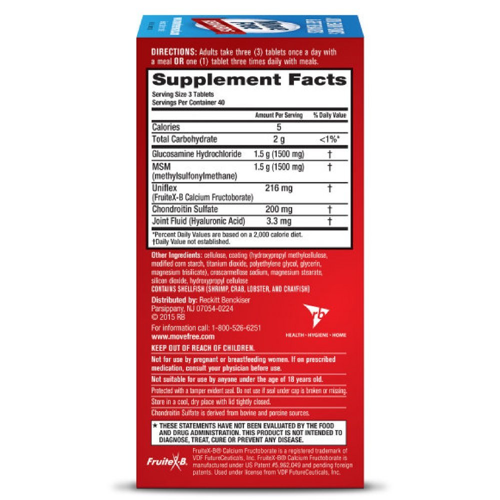 120 Tablets Glucosamine and Chondroitin Joint Health Supplement T30977