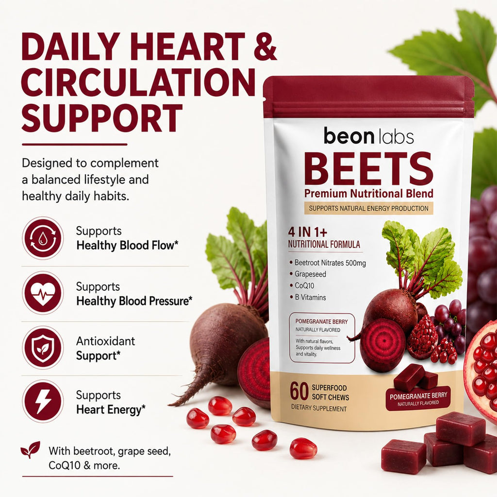 Beet Chews with L-CoQ10 & Grape Seed J857683