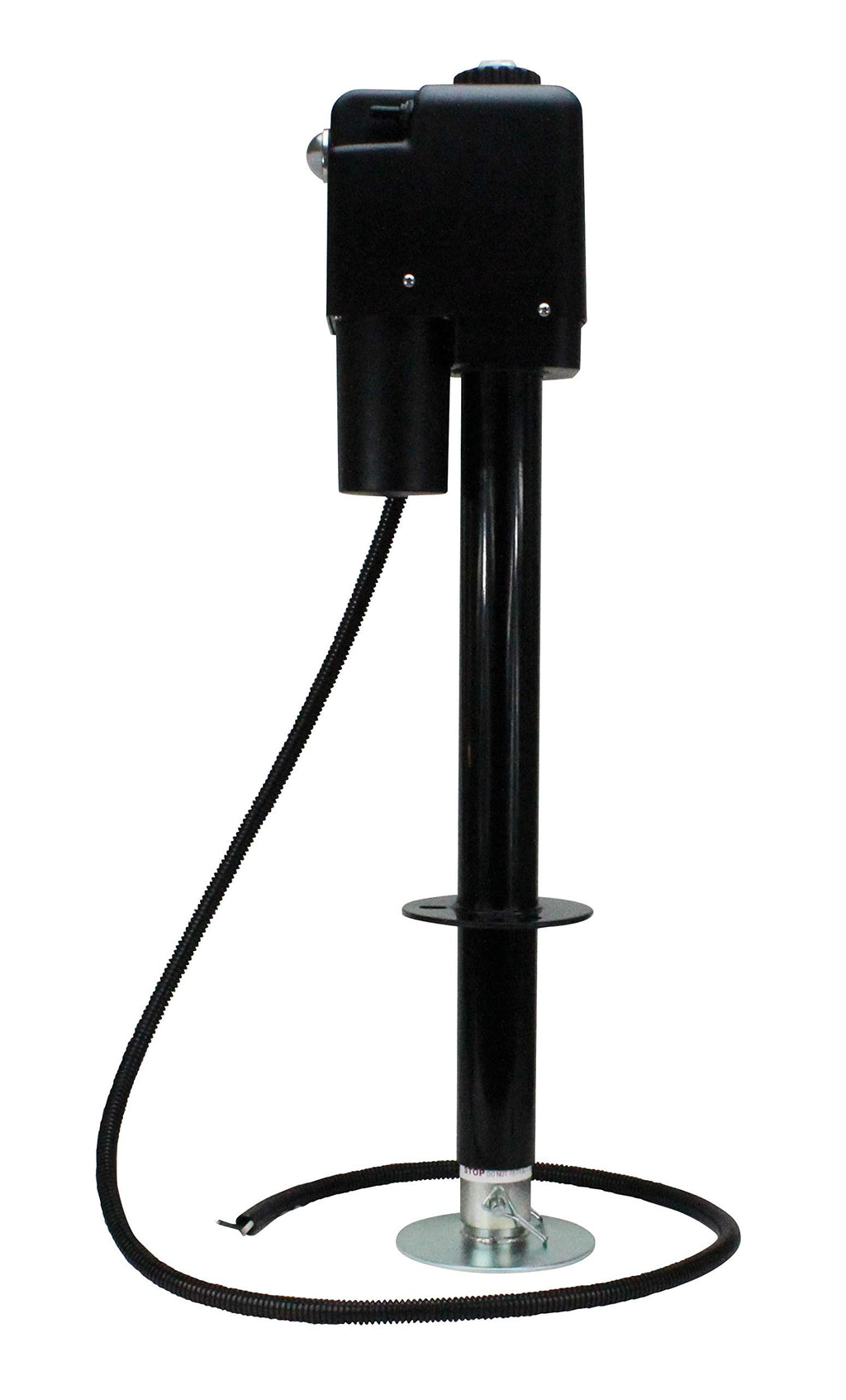 Electric A-Frame Tongue Jack with LED Work Light and Ground Wiring, 3,650 lbs. Capacity, Black H819
