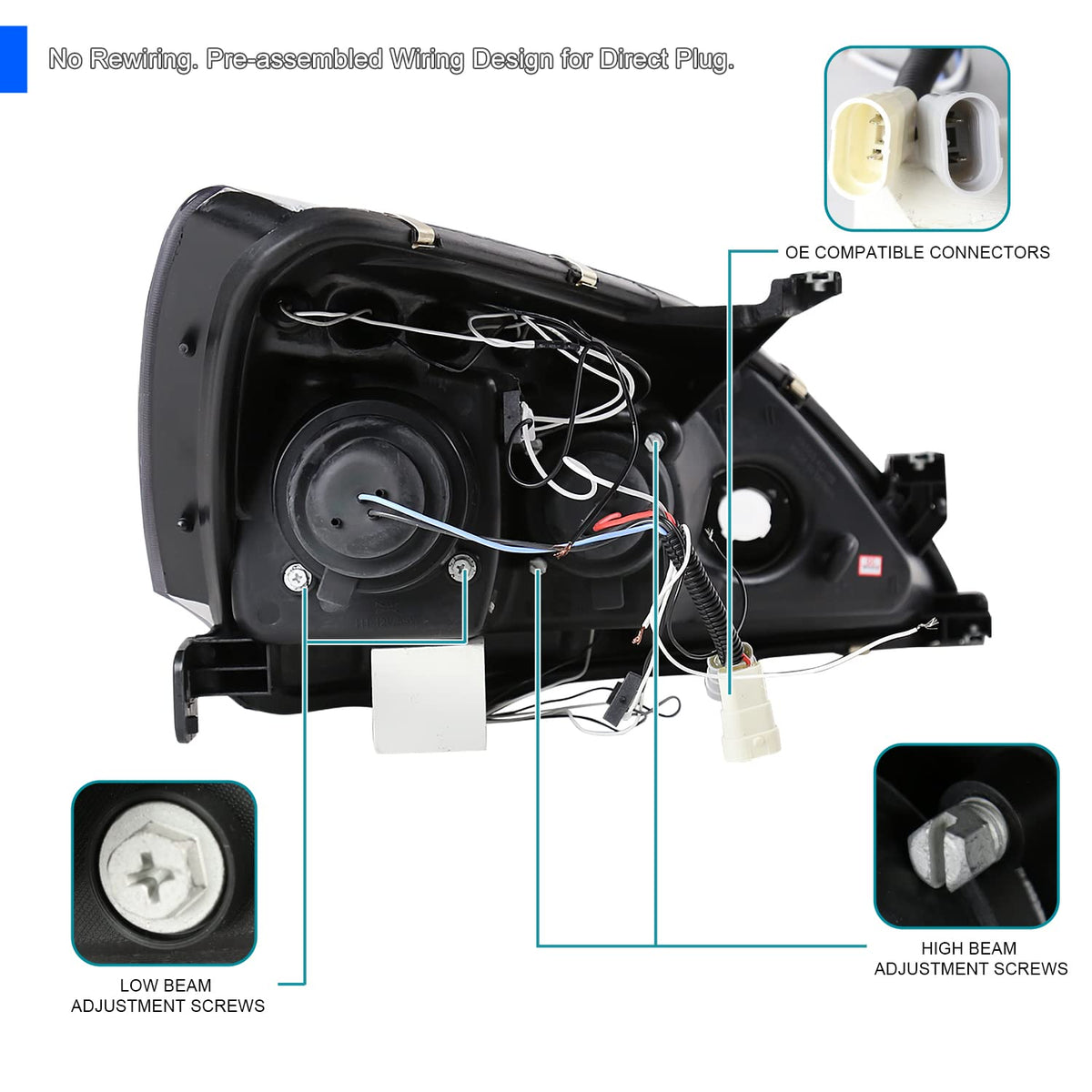 Dual Halo Projector Headlights R676695