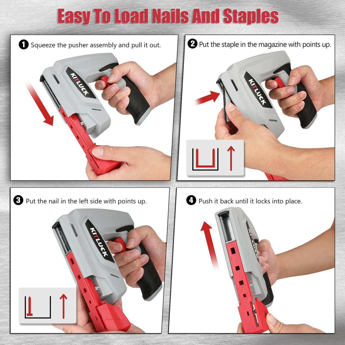 4V Cordless Electric Staple Gun R765