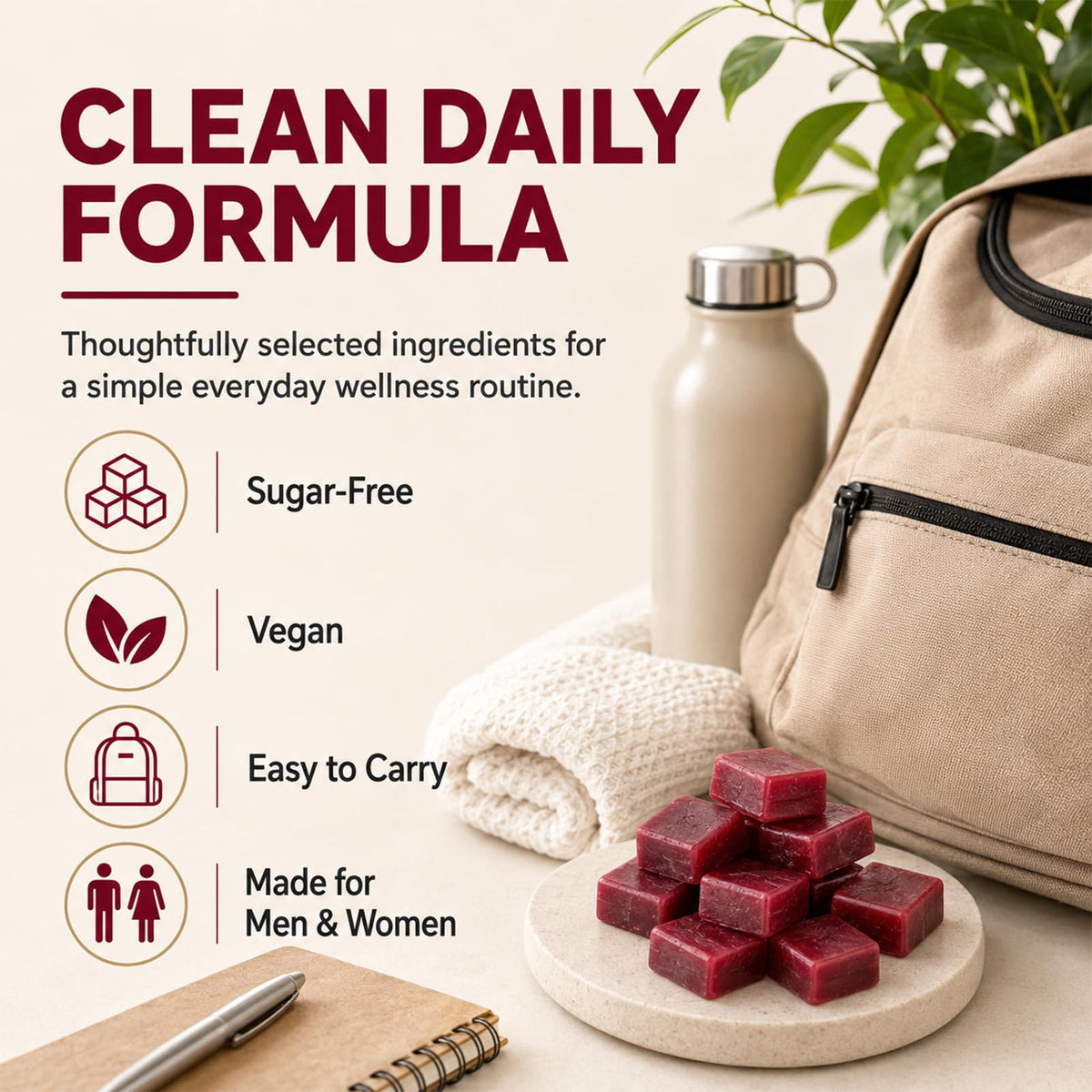 Beet Chews with L-CoQ10 & Grape Seed J857683