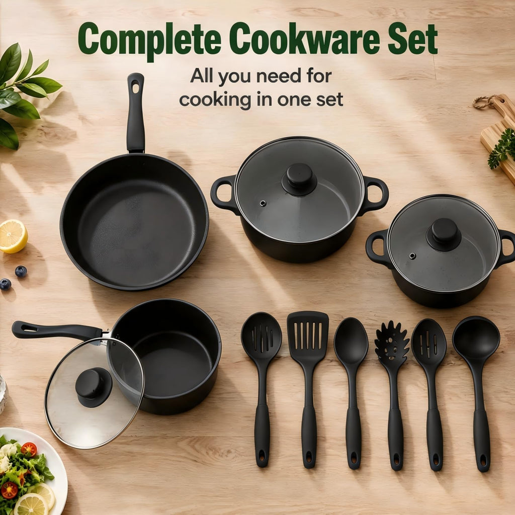 12 Piece Non Stick Cookware Set Q3447