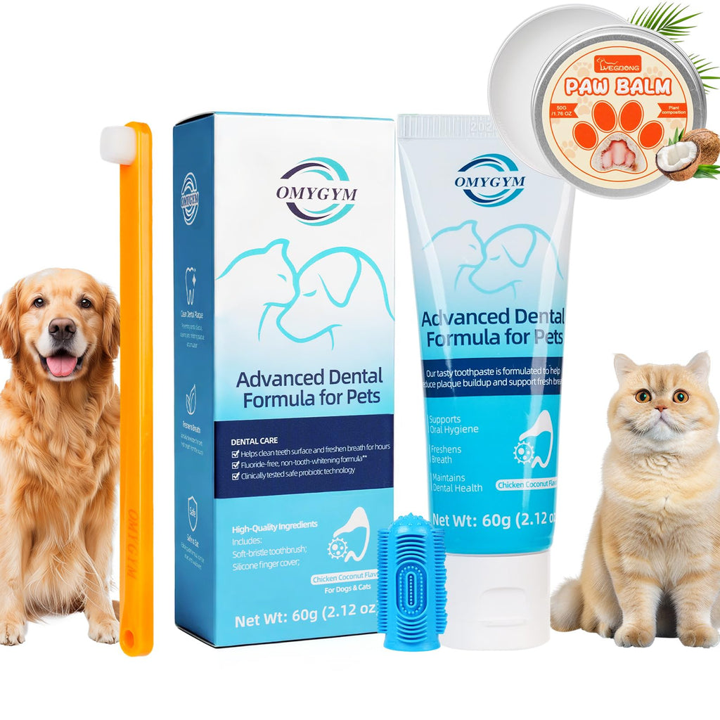Coconut Chicken Flavor Dog Toothpaste with Toothbrush Kit 2.1oz D942385